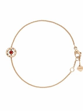 Chanel Coco bracelet with Ruby & gold.